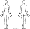 Colorea esta l&aacute;mina sobre Las Partes del Cuerpo. Pintar el Cuerpo Humano de la Mujer.
